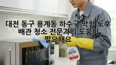 대전 동구 용계동 하수구 막힘? 노후 배관 청소 전문가의 도움이 필요해요!